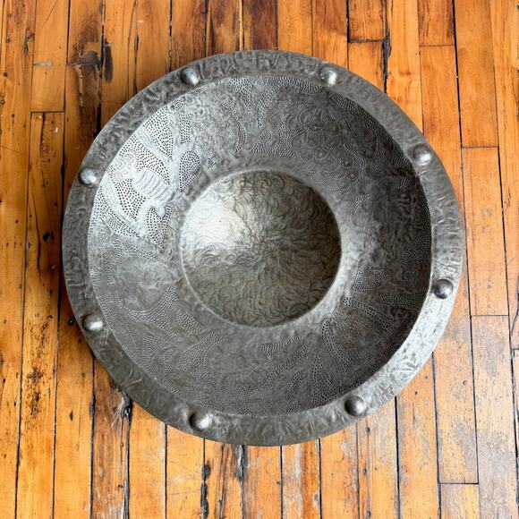 Haitian Hand-Forged Steel Large Platter - Signed - Picture 2 of 8